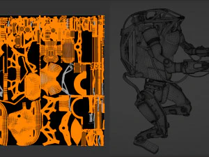 Atlas Robot Boston Dynamics 3D Model