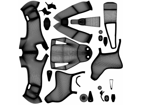 Cyberpunk motorcycle 3D Random Represent 3D Model