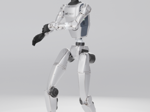 Unirandom G1 Unitree animate 3Dモデル