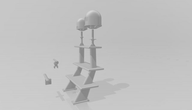 AHTS mast 3D Принт Модель .c4d .max .obj .3ds .fbx .stl .blend 