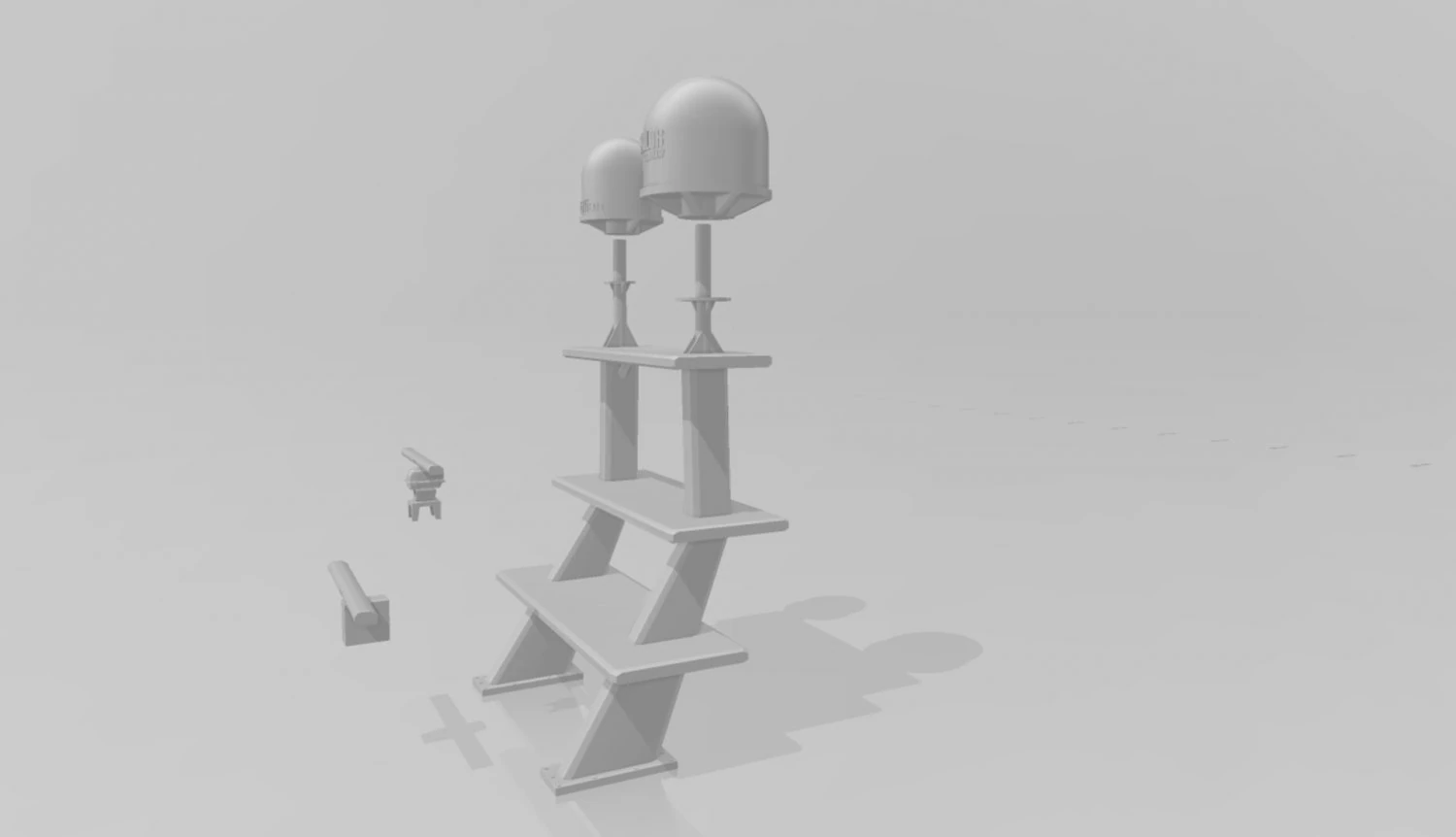 AHTS mast 3D Print Model .c4d .max .obj .3ds .fbx .stl .blend 