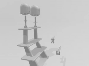 AHTS mast 3D Print Model