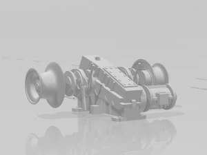 ANCHOR WINCH FOR SHIP MODELS 3D Print Model