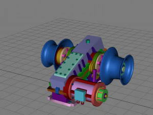ANCHOR WINCH FOR SHIP MODELS 3D Print Model