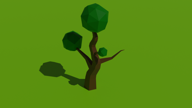 Tree LowPoly 3D Model .c4d .max .obj .3ds .fbx .stl .blend 