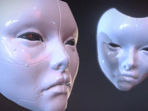 Maska gejszy Model 3D