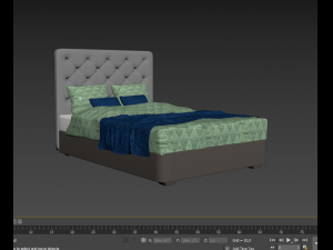 BED DOUBLE 3D Model