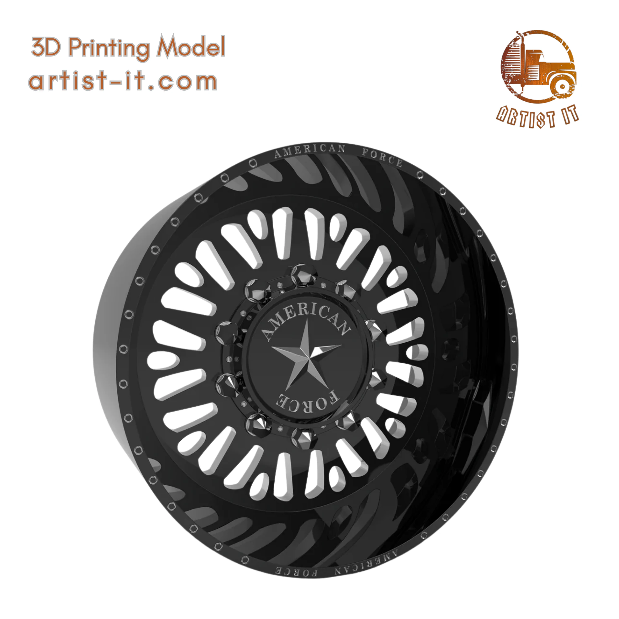 AMERICAN FORCE 6N12 BRAWN SD 3D Print Model .c4d .max .obj .3ds .fbx .stl .blend 