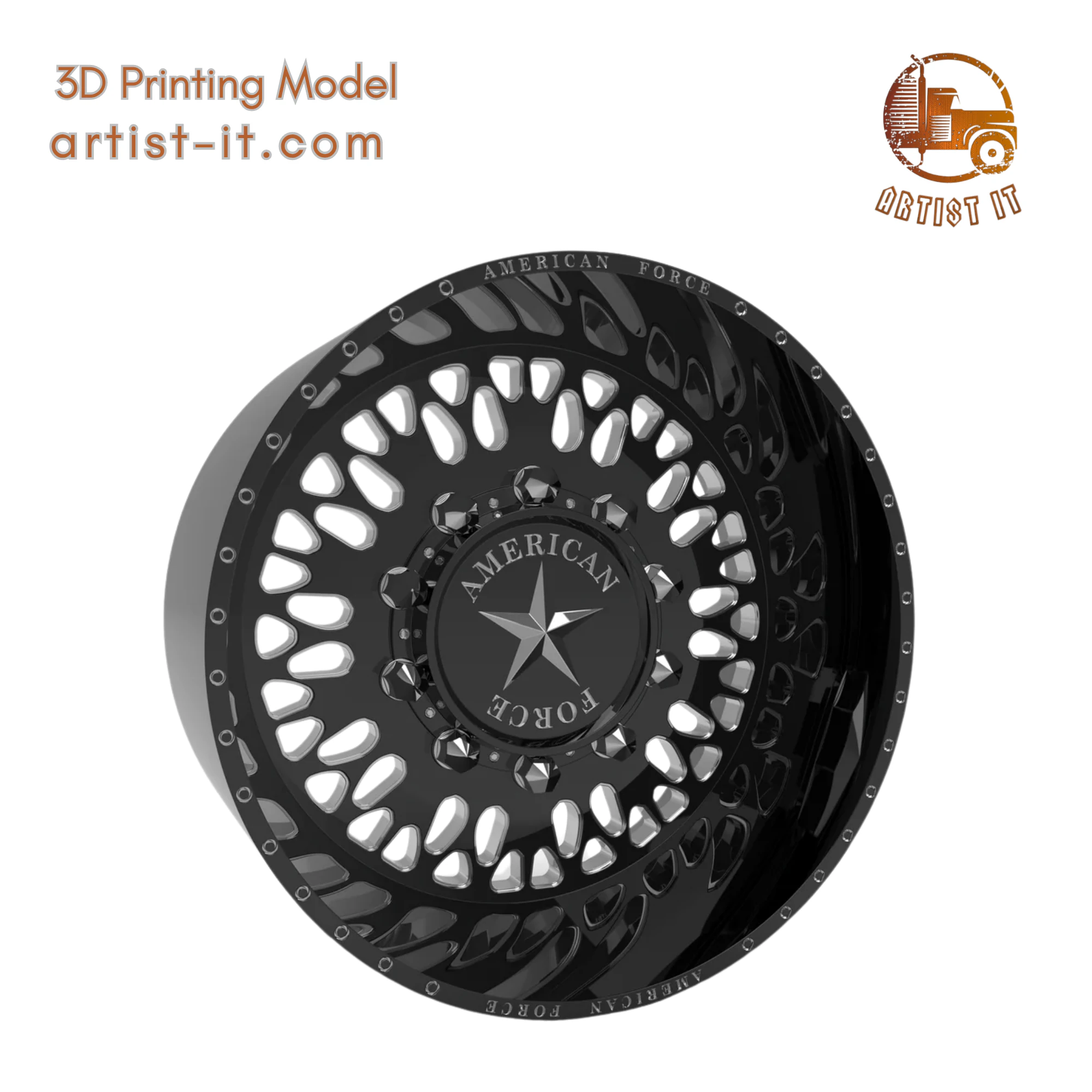 AMERICAN FORCE 6N16 SHOVE SD 3D Print Model .c4d .max .obj .3ds .fbx .stl .blend 
