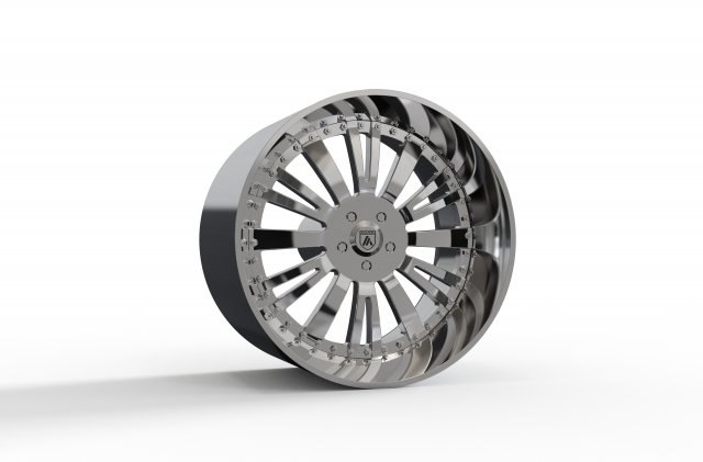 ASANTI AF113 WHEEL 3D MODEL 3Dプリントモデル .c4d .max .obj .3ds .fbx .stl .blend 