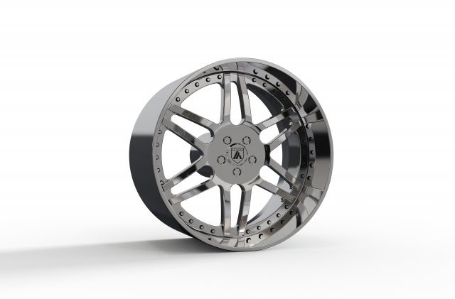 ASANTI AF116 WHEEL 3D MODEL Modello di stampa 3D .c4d .max .obj .3ds .fbx .stl .blend