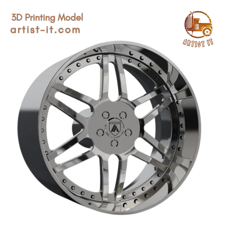 ASANTI AF116 WHEEL 3D MODEL 3D Print Model .c4d .max .obj .3ds .fbx .stl .blend 