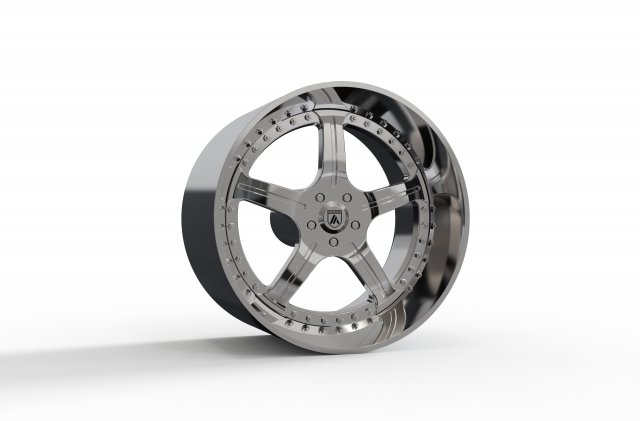 ASANTI AF118 WHEEL 3D MODEL 3D printmodel .c4d .max .obj .3ds .fbx .stl .blend
