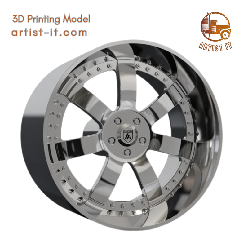КОЛЕСО ASANTI AF121 3D МОДЕЛЬ 3D Принт Модель .c4d .max .obj .3ds .fbx .stl .blend 