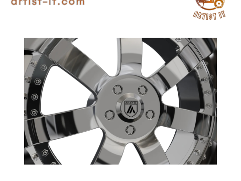 КОЛЕСО ASANTI AF121 3D МОДЕЛЬ 3D Принт Модель