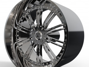 ASANTI AF128 WHEEL 3D MODEL 3Dプリントモデル