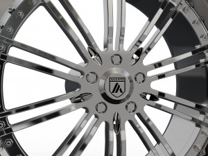 ASANTI AF128 WHEEL 3D MODEL 3Dプリントモデル