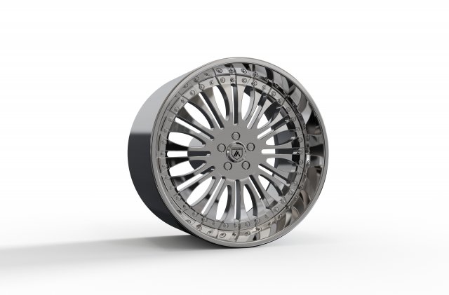 ASANTI AF137 WHEEL 3D MODEL 3Dプリントモデル .c4d .max .obj .3ds .fbx .stl .blend