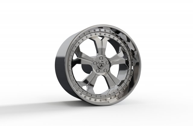 ASANTI AF138 WHEEL 3D MODEL 3Dプリントモデル .c4d .max .obj .3ds .fbx .stl .blend