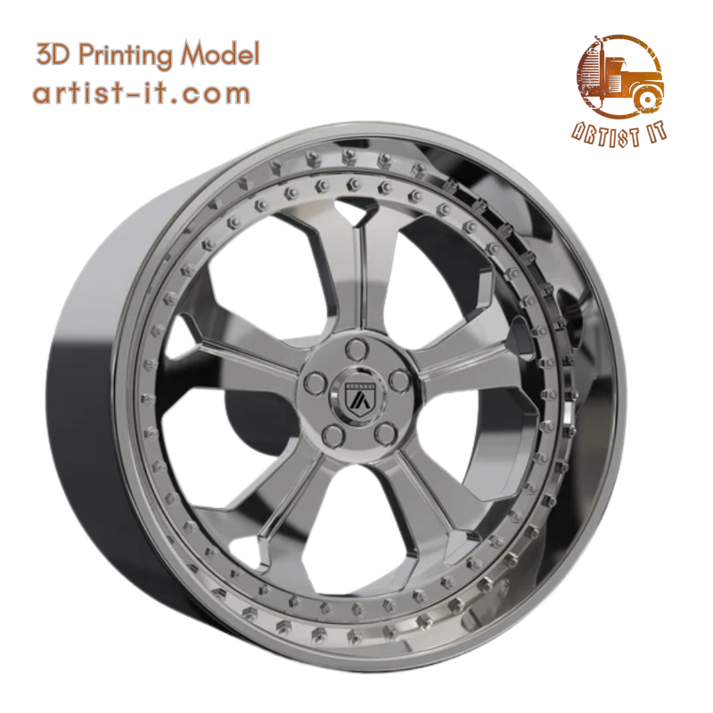 ASANTI AF138 WHEEL 3D MODEL 3D Print Model .c4d .max .obj .3ds .fbx .stl .blend 