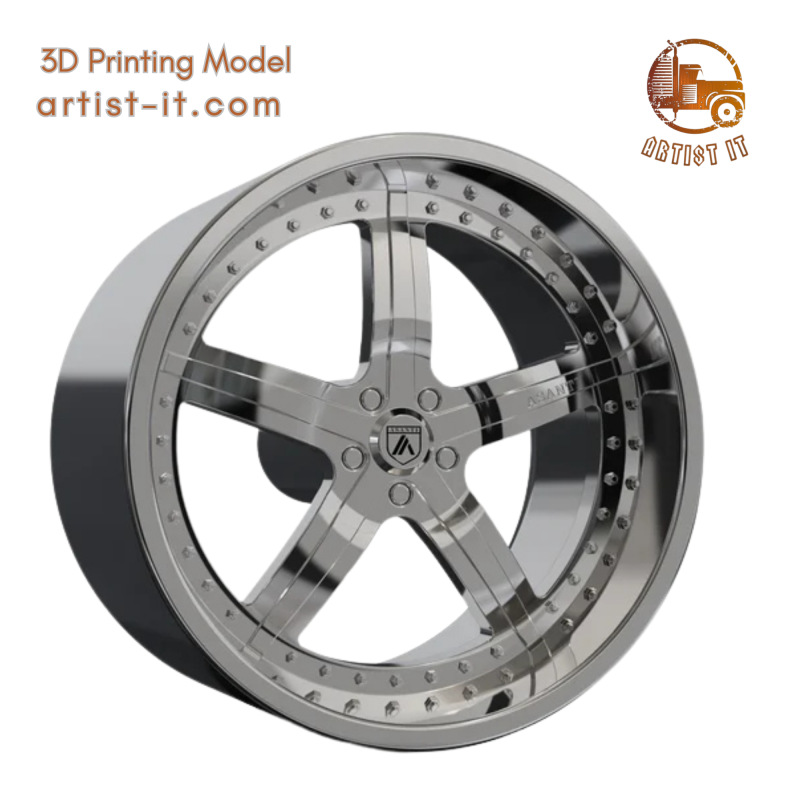 ASANTI AF156 WHEEL 3D MODEL 3D Print Model .c4d .max .obj .3ds .fbx .stl .blend 