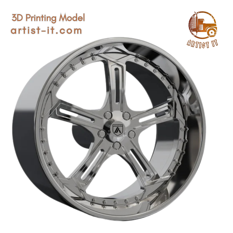 ASANTI AF178 WHEEL 3D MODEL 3D Print Model .c4d .max .obj .3ds .fbx .stl .blend 