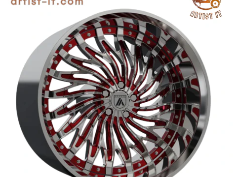ASANTI AF824 TEKERLEK 3D MODEL 3D Baskı Modeli