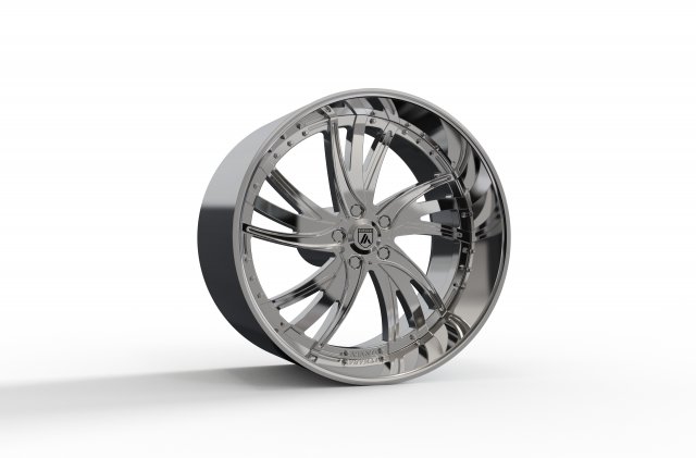 ASANTI AF827 WHEEL 3D MODEL Model do druku 3D .c4d .max .obj .3ds .fbx .stl .blend