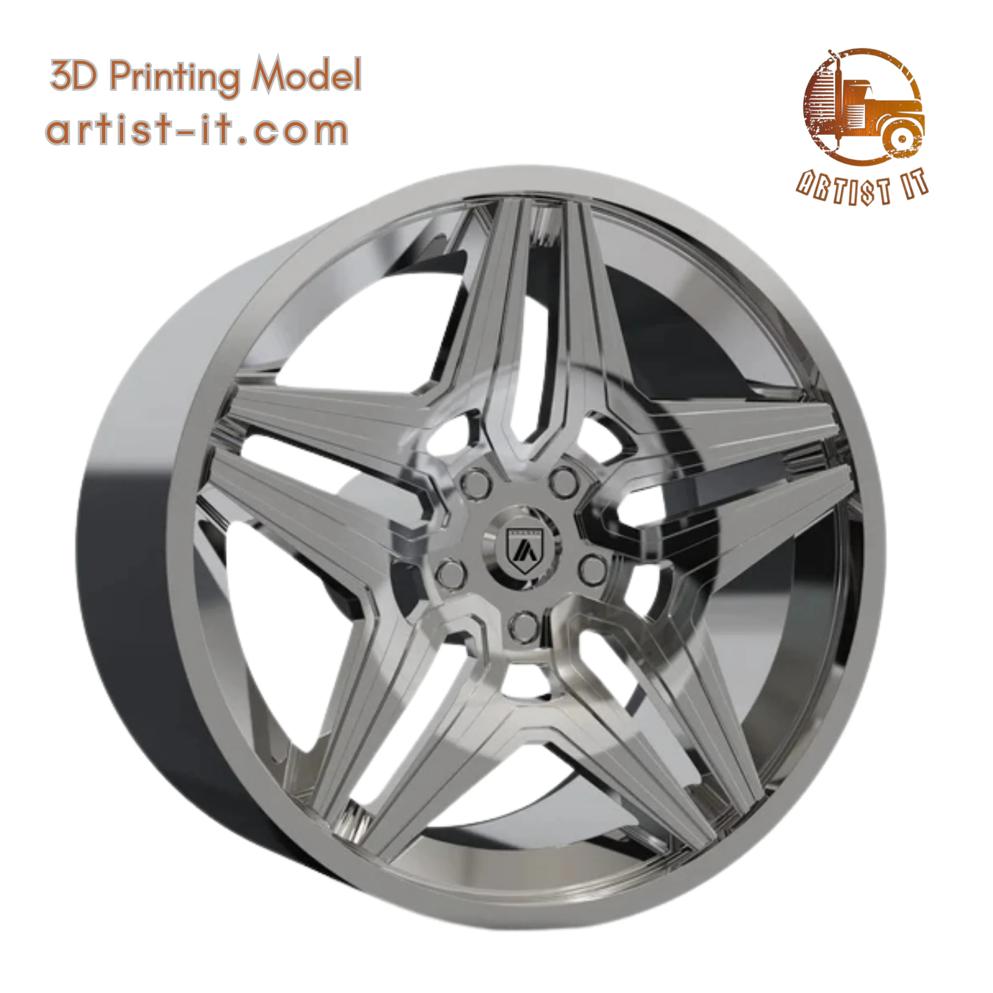 ASANTI DUKE WHEEL 3D MODEL 3D Print Model .c4d .max .obj .3ds .fbx .stl .blend 