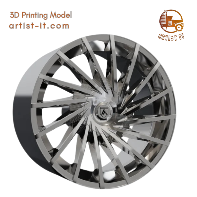 ASANTI MATAR WHEEL 3D MODEL 3D Print Model .c4d .max .obj .3ds .fbx .stl .blend 