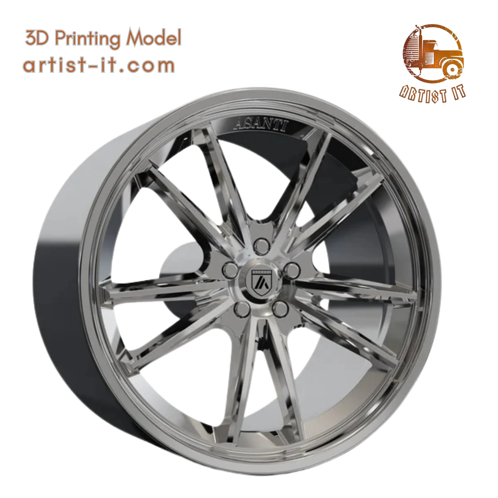 ASANTI SIGMA WHEEL 3D MODEL 3D Print Model .c4d .max .obj .3ds .fbx .stl .blend