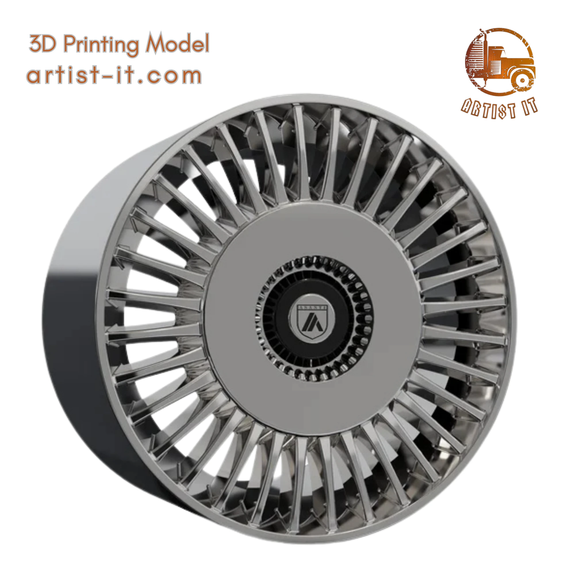 ASANTI TIARA WHEEL 3D MODEL 3D Print Model .c4d .max .obj .3ds .fbx .stl .blend 