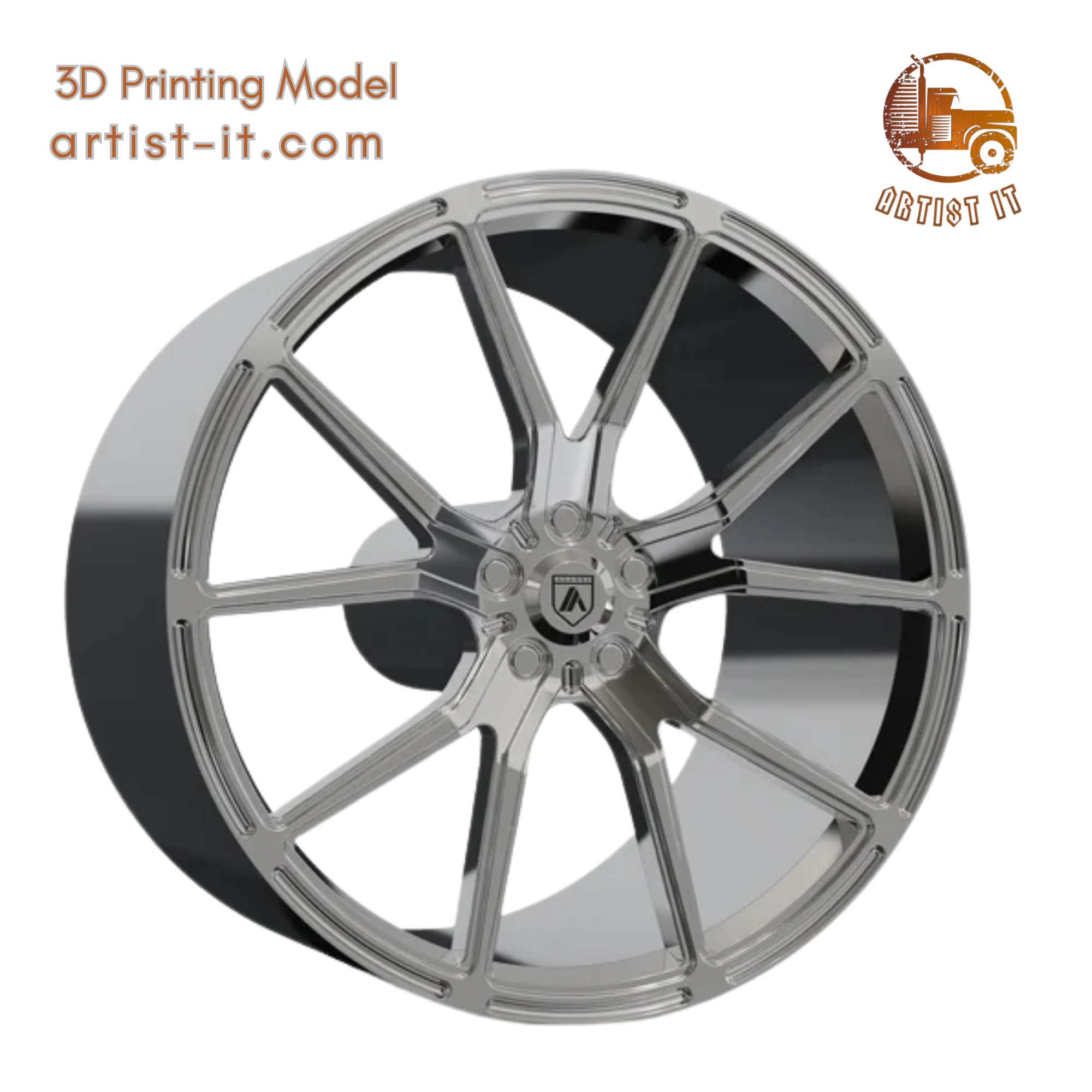 ASANTI VEGA WHEEL 3D MODEL 3D Print Model .c4d .max .obj .3ds .fbx .stl .blend 