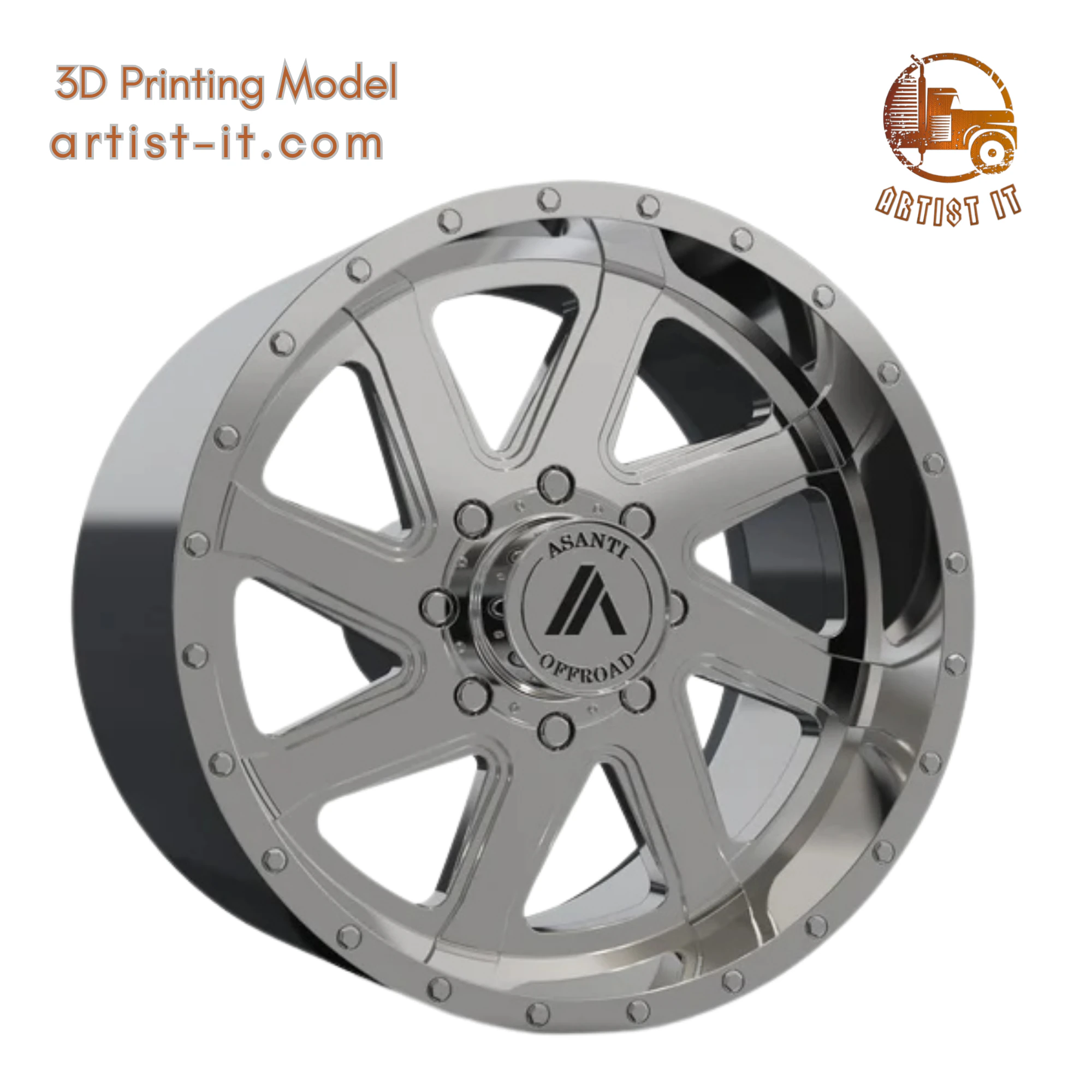 ASANTI WINDMILL WHEEL 3D MODEL 3D Print Model .c4d .max .obj .3ds .fbx .stl .blend 