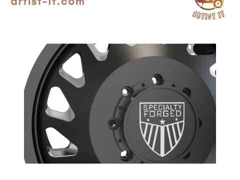 FRONT SPECIALITY FORGED D001 WHEEL 3D MODEL 3D 프린트 모델