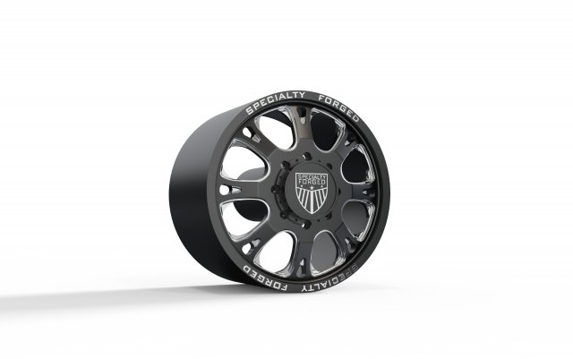 FRONT SPECIALITY FORGED D002 WHEEL 3D MODEL 3Dプリントモデル .c4d .max .obj .3ds .fbx .stl .blend 
