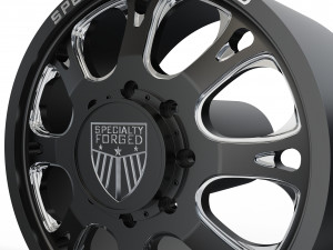FRONT SPECIALITY FORGED D002 WHEEL 3D MODEL 3Dプリントモデル