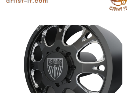 FRONT SPECIALITY FORGED D002 WHEEL 3D MODEL 3D Baskı Modeli