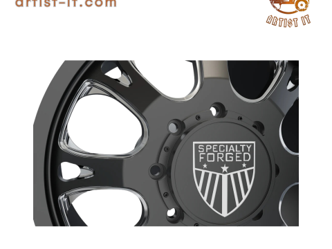 FRONT SPECIALITY FORGED D002 WHEEL 3D MODEL 3D Baskı Modeli