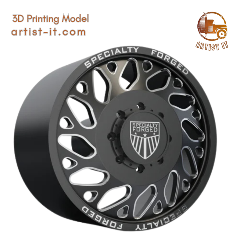 FRONT SPECIALITY FORGED D003 WHEEL 3D MODEL Model Cetak 3D .c4d .max .obj .3ds .fbx .stl .blend