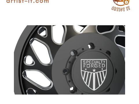 FRONT SPECIALITY FORGED D003 WHEEL 3D MODEL Model Cetak 3D