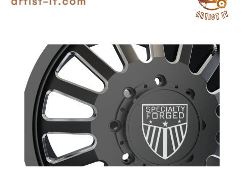 FRONT SPECIALITY FORGED D004 WHEEL 3D MODEL Modello di stampa 3D