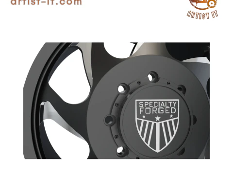 FRONT SPECIALITY FORGED D006 WHEEL 3D MODEL 3D Print Model