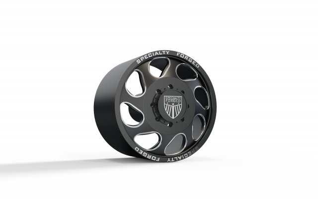 FRONT SPECIALITY FORGED D007 WHEEL 3D MODEL 3D Print Model .c4d .max .obj .3ds .fbx .stl .blend 