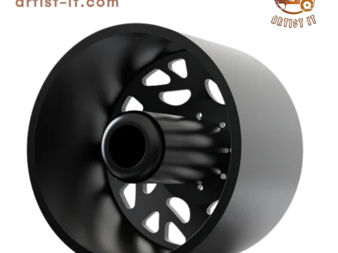 FRONT SPECIALITY FORGED D008 WHEEL 3D MODEL 3D Print Model
