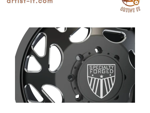 FRONT SPECIALITY FORGED D008 WHEEL 3D MODEL 3D Print Model