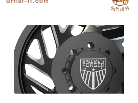 FRONT SPECIALITY FORGED D015 WHEEL 3D MODEL Modello di stampa 3D
