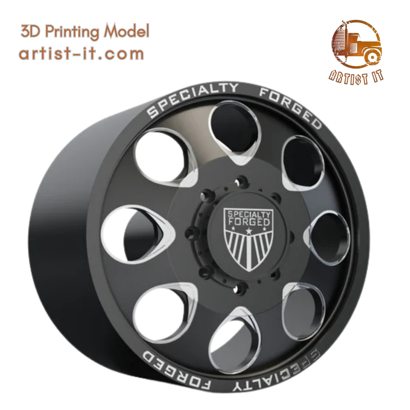 FRONT SPECIALITY FORGED D018 WHEEL 3D MODEL 3D Print Model .c4d .max .obj .3ds .fbx .stl .blend 