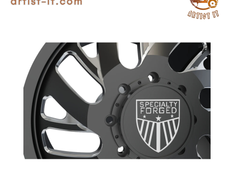 FRONT SPECIALITY FORGED D022 WHEEL 3D MODEL Modelo de impresión 3D