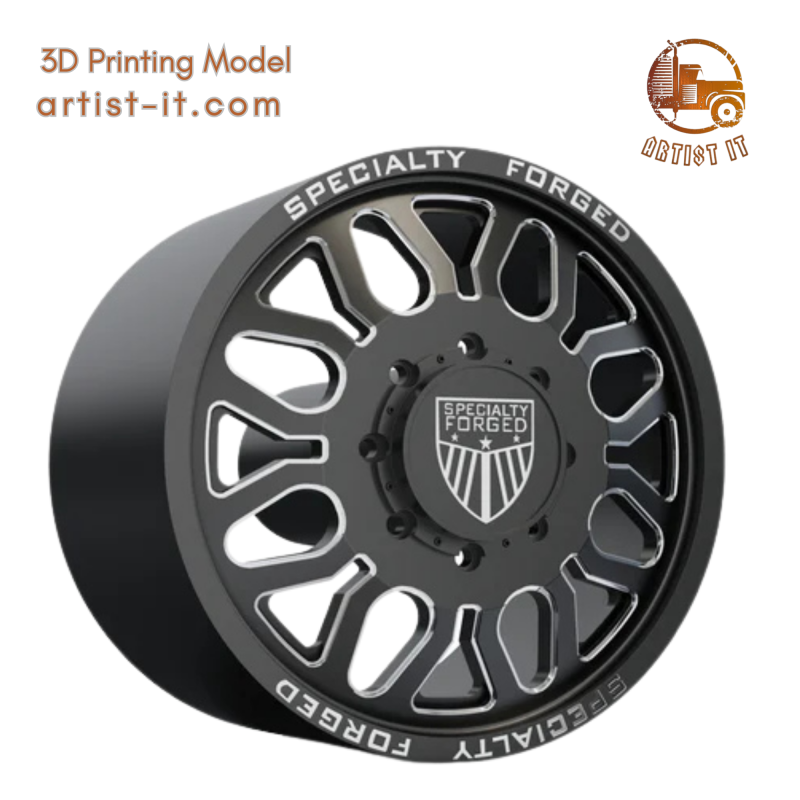 FRONT SPECIALITY FORGED D023 WHEEL 3D MODEL Modèles 3D en vedette .c4d .max .obj .3ds .fbx .stl .blend